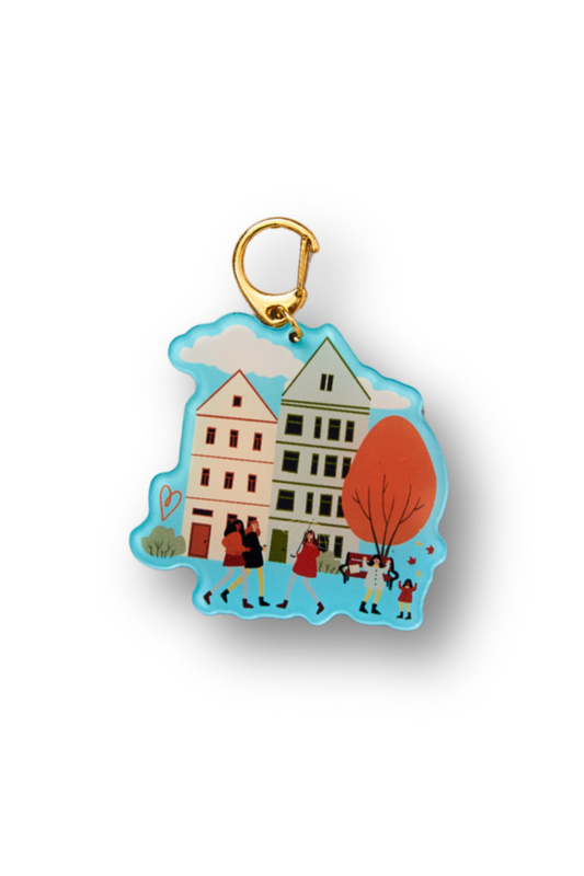 Build Your Village Keychain